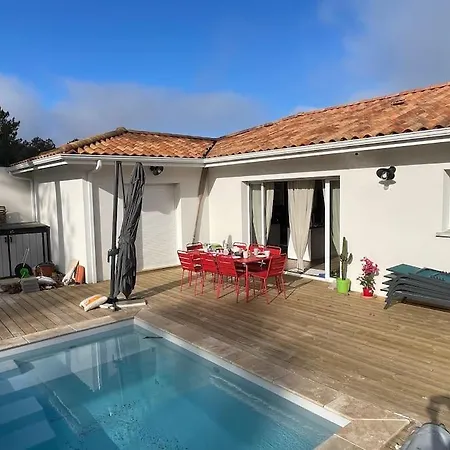 ヴィラ Les Pins, Terrasse, Piscine Et Jardin Clot, Vue Foret Mimizan-Plage