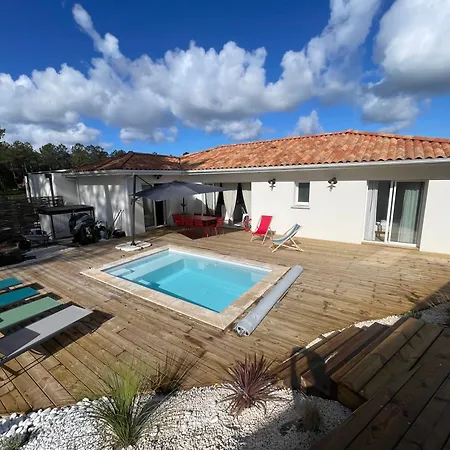 Les Pins, Terrasse, Piscine Et Jardin Clot, Vue Foret * Mimizan-Plage